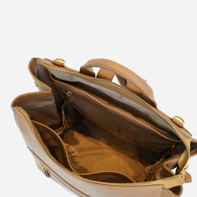 The Square Diaper Bag  -  Tan - Image 5