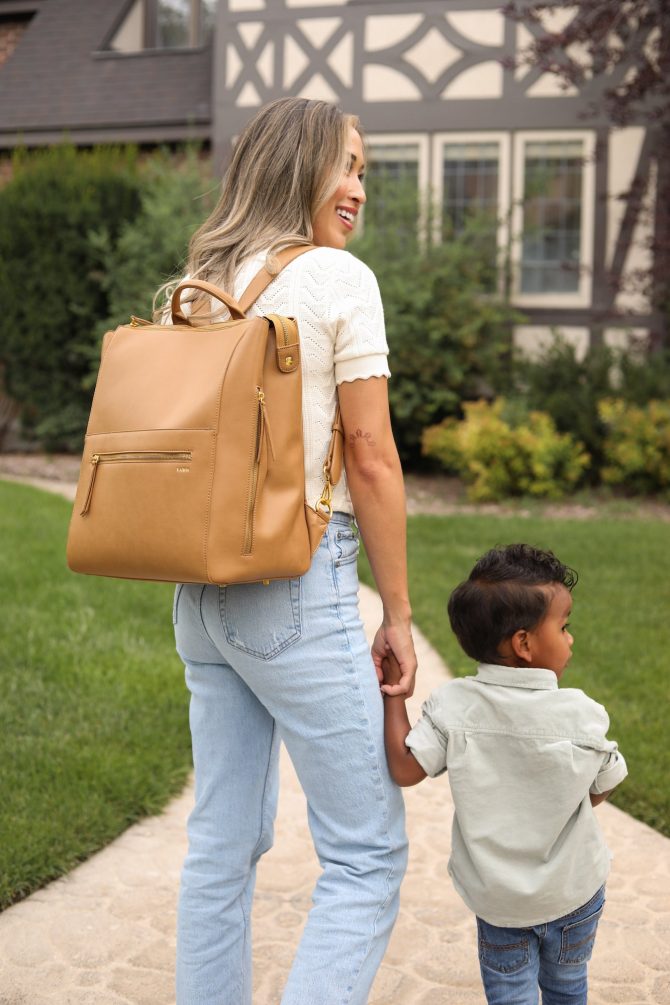 The Square Diaper Bag  -  Tan - Image 6